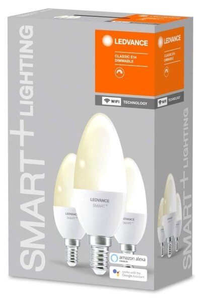 SADA 3x LED Stmievateľná žiarovka SMART+ E14/5W/230V 2700K - Ledvance