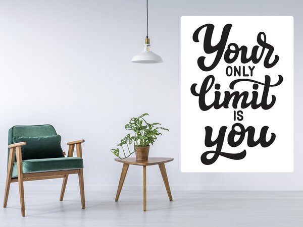 Nalepte.cz Your limit is you nálepka na stenu výška 20 cm