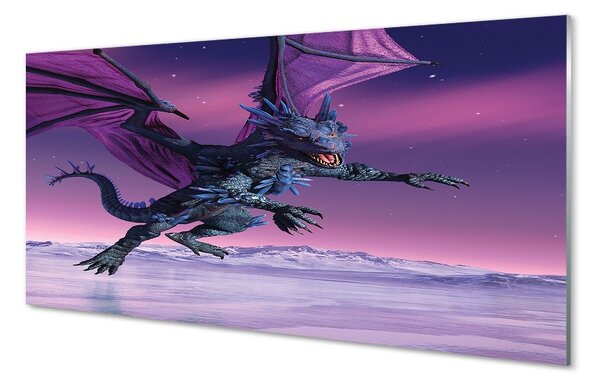 Sklenený obraz Dragon pestré oblohy 100x50 cm 2 Prívesky