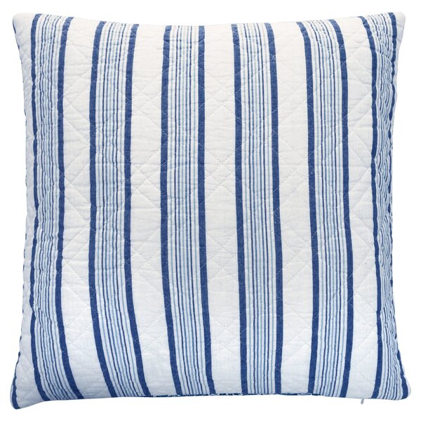 Prešívaná obliečka na vankúš Linea Blue 50 × 50 cm