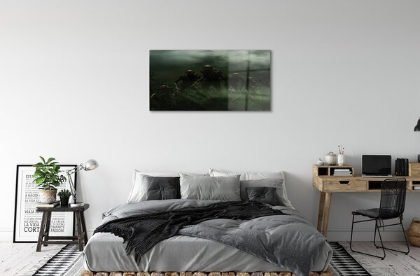 Sklenený obraz zombie mraky 100x50 cm 2 Prívesky