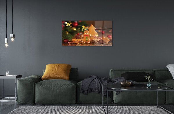 Sklenený obraz perník gule 100x50 cm 2 Prívesky