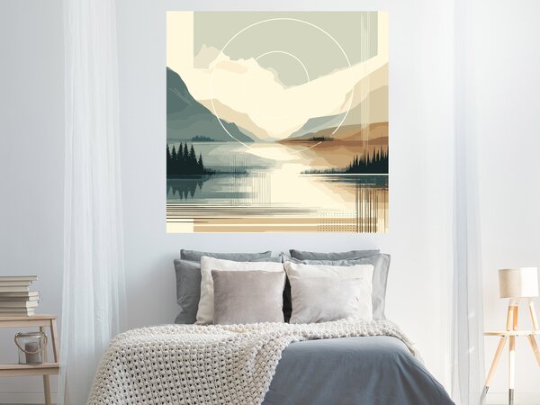 Nalepte.cz Nordic design textilní prelepiteľná nálepka na stenu šírka 45 cm