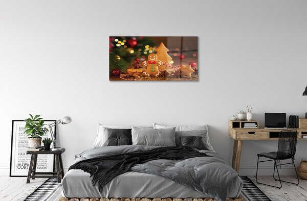 Sklenený obraz perník gule 100x50 cm 2 Prívesky