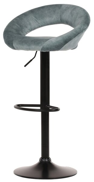 Barová stolička EDITA modrá/čierna