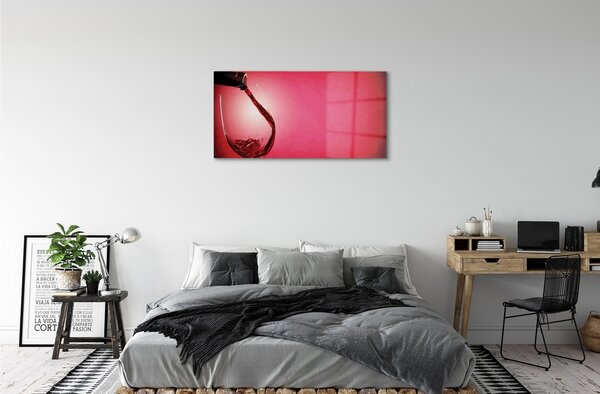 Obraz na skle Červené pozadie sklo na ľavej strane 100x50 cm 2 Prívesky