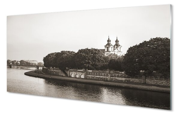 Sklenený obraz Krakow River bridge 100x50 cm 2 Prívesky