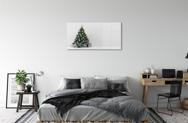 Sklenený obraz Vianočné darčeky 100x50 cm 2 Prívesky