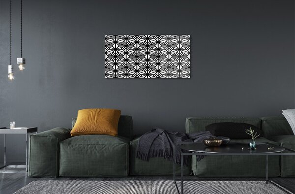 Obraz na skle Kvetinový geometrický vzor 100x50 cm 2 Prívesky