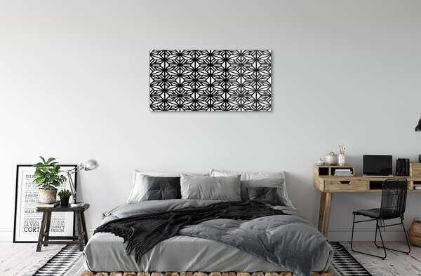 Obraz na skle Kvetinový geometrický vzor 100x50 cm 2 Prívesky