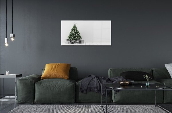 Sklenený obraz Vianočné darčeky 100x50 cm 2 Prívesky