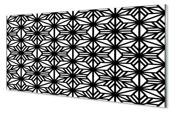 Obraz na skle Kvetinový geometrický vzor 100x50 cm 2 Prívesky