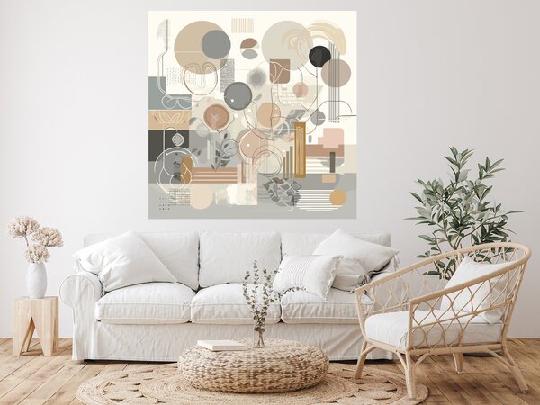 Nalepte.cz Boho design textilní prelepiteľná nálepka na stenu šírka 45 cm