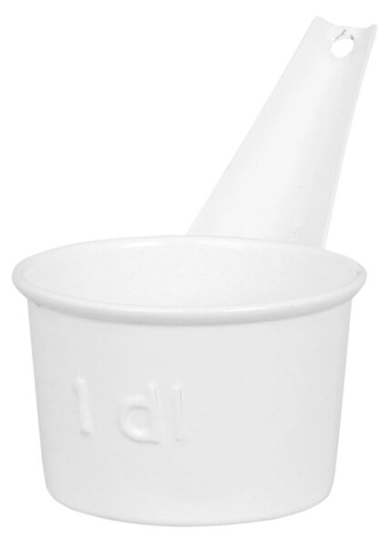 Kovová odmerka White 100 ml