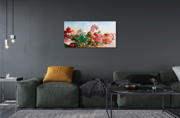Sklenený obraz perník gule 100x50 cm 2 Prívesky