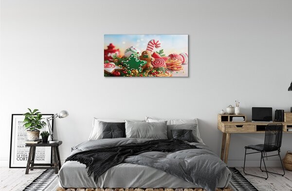 Sklenený obraz perník gule 100x50 cm 2 Prívesky