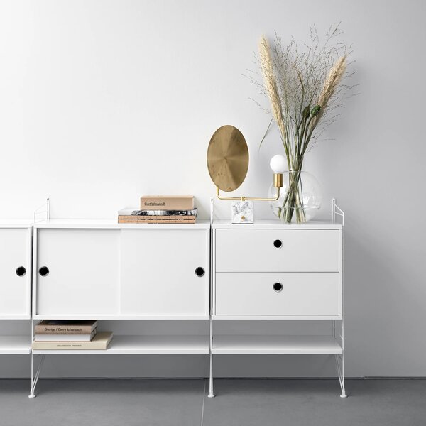 Nástenný nočný stolík Bedroom A White / White