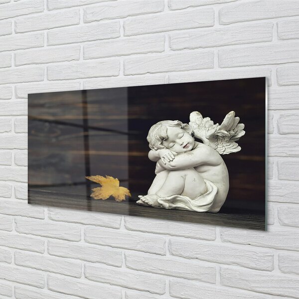Sklenený obraz Spacie angel listy board 100x50 cm 2 Prívesky