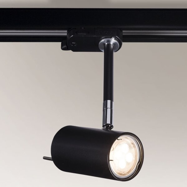 Shilo 6602 - Bodové svietidlo do lištového systému FUSSA 1xGU10/15W/230V čierna