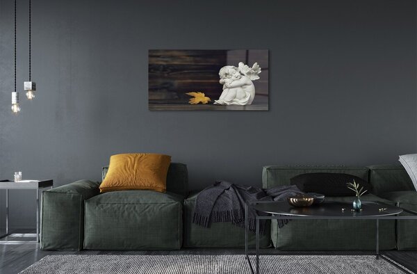 Sklenený obraz Spacie angel listy board 100x50 cm 2 Prívesky