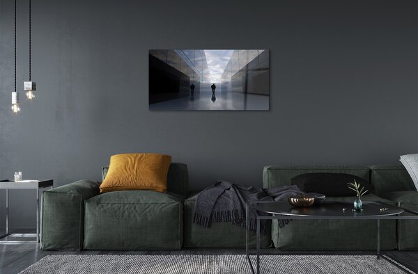 Sklenený obraz zrkadlá neba 100x50 cm 2 Prívesky