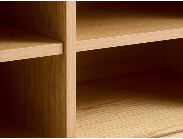 TV stolík v dekore duba v prírodnej farbe 56x180 cm Nola – Unique Furniture