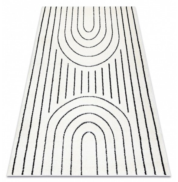 Kusový koberec Carpinus krémovočierný 140x190cm