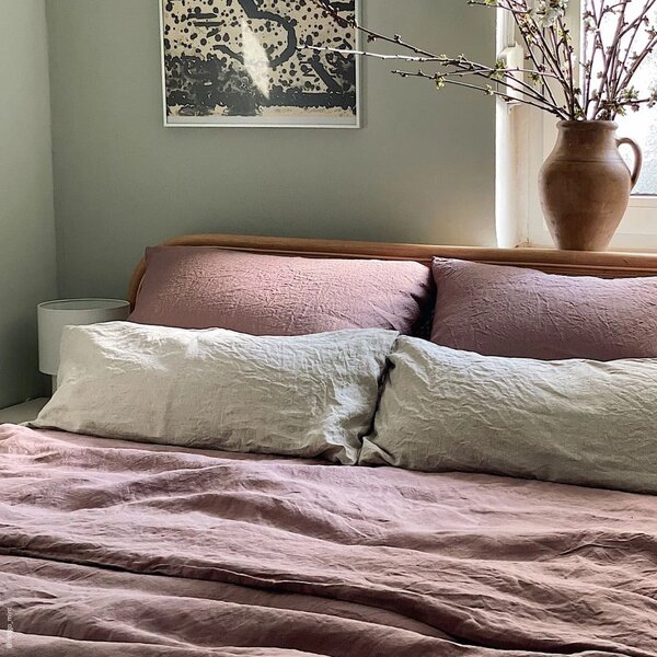 Ľanová obliečka na vankúš 50x70 cm Ashes of Roses – Linen Tales