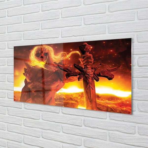 Sklenený obraz Strašná forma meča 100x50 cm 2 Prívesky