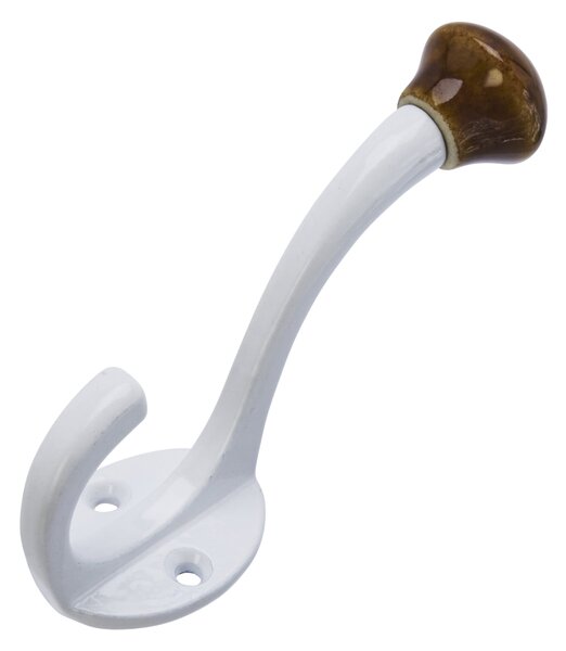 Kovový háčik White / Brown