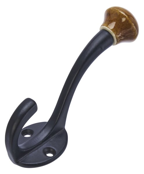 Kovový háčik Black / Brown