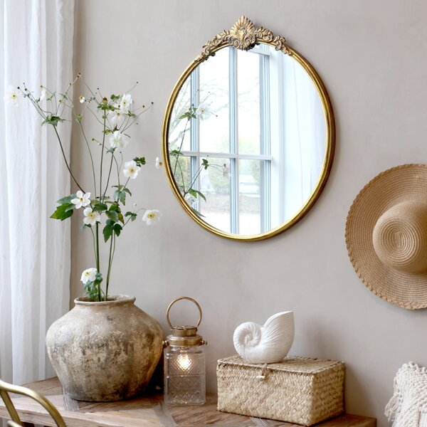 Nástenné zrkadlo Round Décor Edge Ø 60 cm