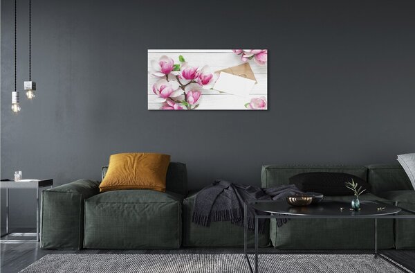 Sklenený obraz Magnolia dosky 100x50 cm 2 Prívesky