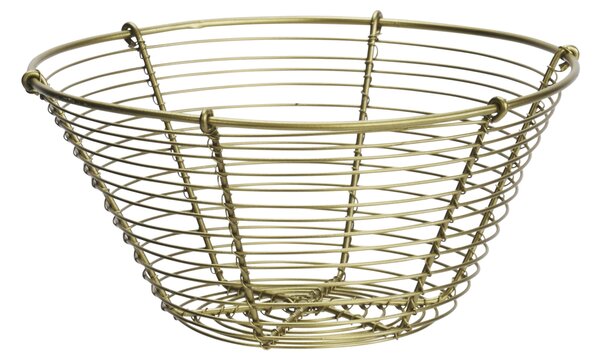 Drôtený košík Antique Brass Ø 19,5 cm