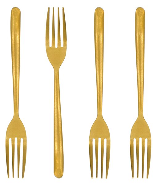 Dezertná vidlička Antique Gold – set 4 ks