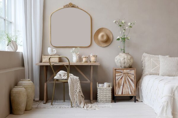 Nástenné zrkadlo Décor Edge Antique Brass