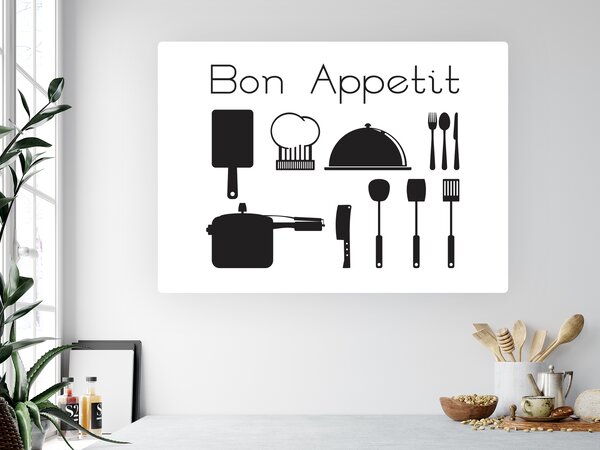 Nalepte.cz Bon Appetit sada nálepka na stenu šírka 20 cm