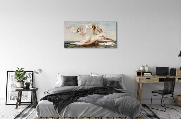 Obraz na skle Zrodenie Venuše 100x50 cm 2 Prívesky
