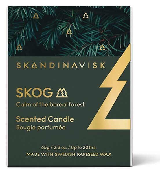 Vonná svíčka ve skle SKOG Gold (les) 65 g – speciální edice