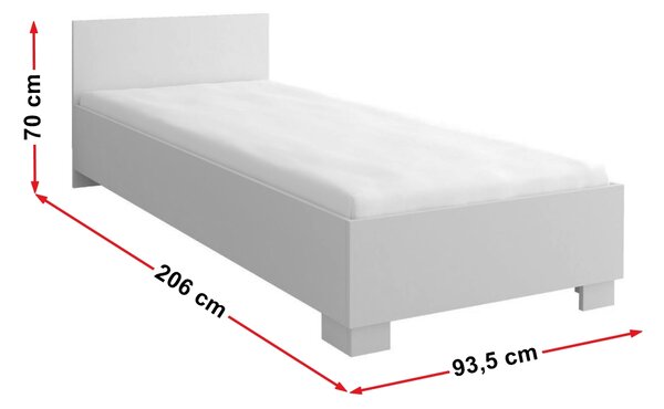 NovýNábytok.sk Jednolôžková posteľ 90 cm Sigil I. Akcia -19%. Vlastná spoľahlivá doprava až k Vám domov. 1013961