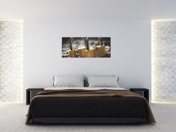 Obraz dvoch zámkov (120x50 cm)