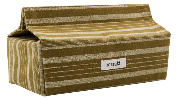 Bavlnený box na papierové vreckovky Dark Olive