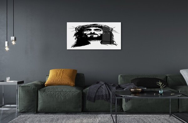 Sklenený obraz ilustrácie Ježiša 100x50 cm 2 Prívesky