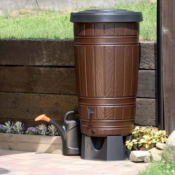 Prosperplast Sud na dážďovú vodu WOODMAN tm.hnedý 265l