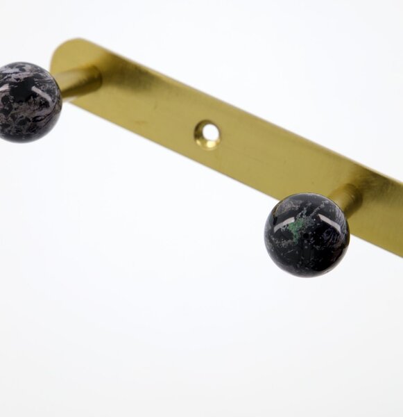 Kovový vešiak Ball Black 35 cm