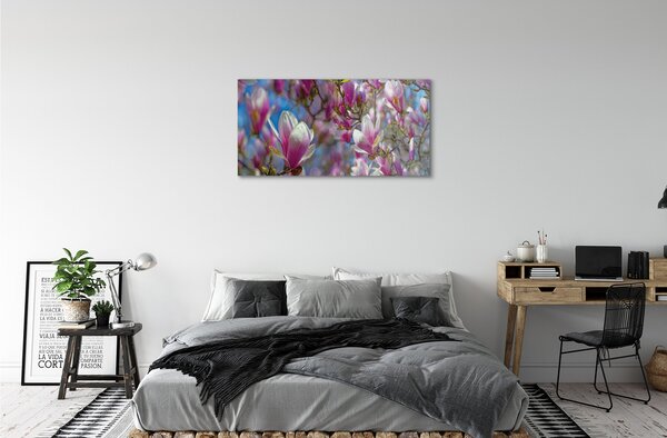 Sklenený obraz magnólia strom 100x50 cm 2 Prívesky
