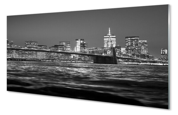 Sklenený obraz Bridge river panorama 100x50 cm 2 Prívesky