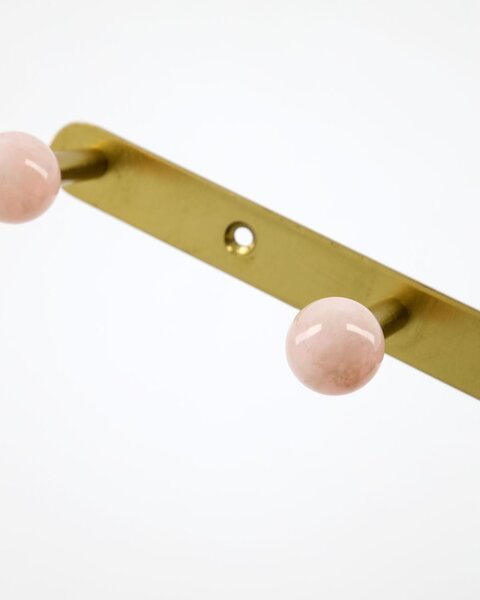 Kovový vešiak Ball Pink 35 cm