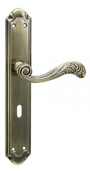 Dverové kovanie COBRA FLORENCE (OFS), kľučka-kľučka, Otvor pre obyčajný kľúč BB, COBRA OFS (bronz česaný), 72 mm