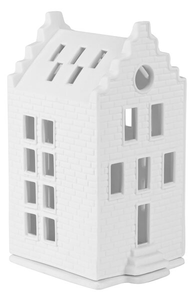Porcelánový svietnik domček Small Brick House 16 cm
